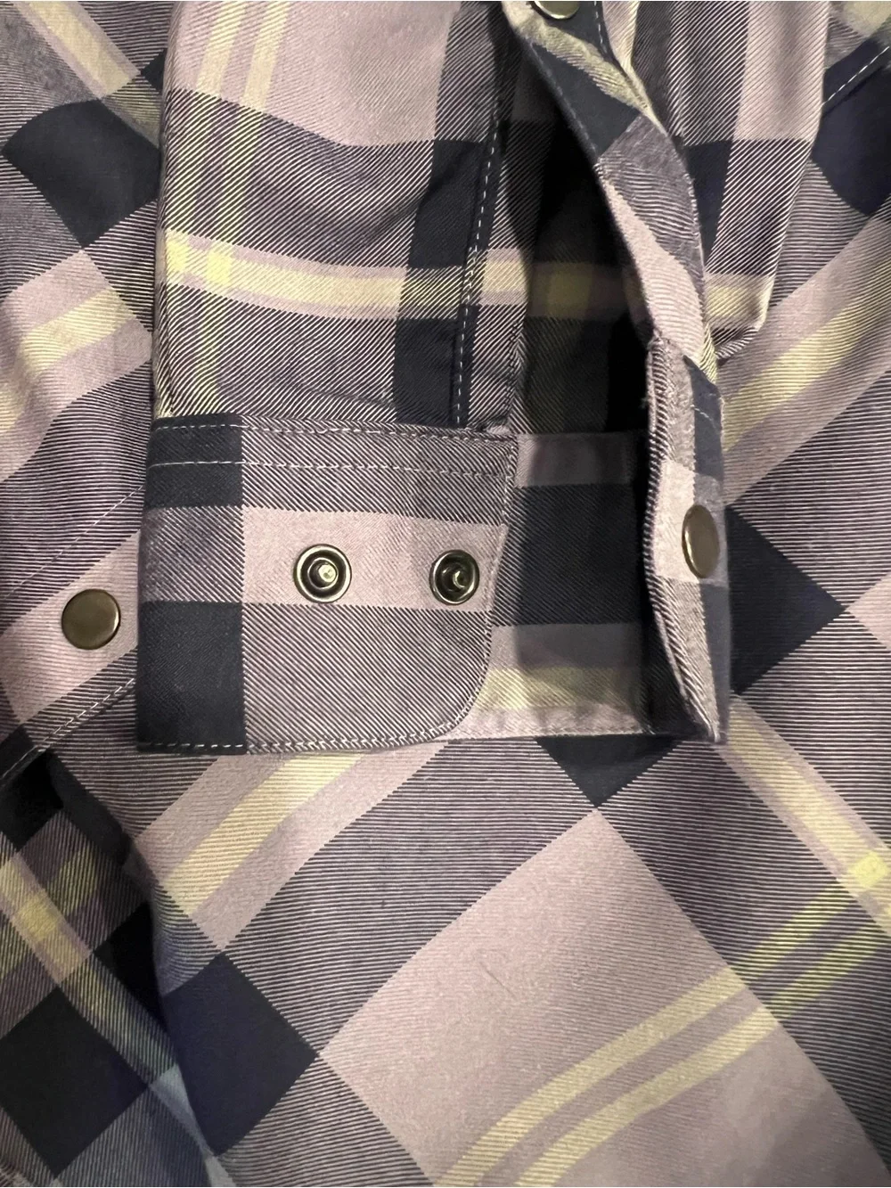 Fly Low Purple Plaid Performance Button-Up Shirt - Long Sleeve